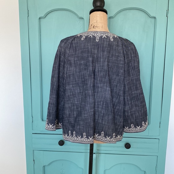 Oscar Blue with White Embroidered Jacket. Size 14 - Picture 3 of 14